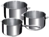 Promo SÉRIE 3 CASSEROLES 16/20 CM ÉVOLUTION + MANCHE à 115,00 € dans le catalogue Eureka ma maison à Abbécourt