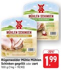 Mühlen Schinken Gegrillter Kochschinken Angebote von Rügenwalder Mühle bei EDEKA Koblenz für 1,99 €