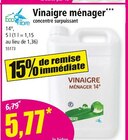 Promo Vinaigre ménager concentré surpuissant à 5,77 € dans le catalogue Norma à Strasbourg