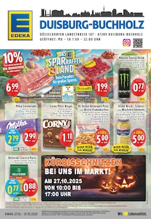 EDEKA Prospekt der Woche "Aktuelle Angebote" Seite 1, 27.10.2025 bis 31.10.2025 für Duisburg Aktueller EDEKA Prospekt "Aktuelle Angebote" Seite 1 von 24 Seiten für Duisburg