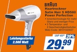 expert Rheinfelden - Haartrockner Satin Hair 5 HD580 Power Perfection Angebot im Prospekt Haartrockner Satin Hair 5 HD580 Power Perfection bei expert im Rheinfelden Prospekt für 29,99 €