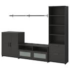 TV-Möbel, Kombination schwarz von BRIMNES / BERGSHULT im aktuellen IKEA Prospekt