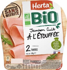 Jambon Cuit à l’Etouffée Bio - Géant Casino à Saint-Germain-en-Laye Jambon Cuit à l’Etouffée Bio en promo chez Géant Casino Saint-Germain-en-Laye à 2,08 €