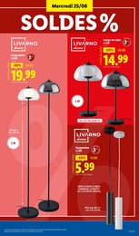 Prix et réduction Lampadaire dans le prospectus Lidl en cours Offre Lampadaire dans le catalogue Lidl du moment à la page 33