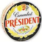 Camembert Pasteurise - PRESIDENT dans le catalogue Super U