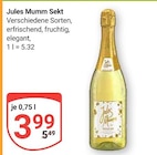 Aktuelle Mumm Angebote bei GLOBUS in Leipzig Aktuelles Jules Mumm Angebot bei GLOBUS in Leipzig ab 3,99 €