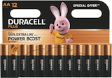 Duracell Plus AA x12 Special Offer en promo chez Intermarché Super Limoges à 6,93 €