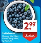 Heidelbeeren  im aktuellen ALDI SÜD Prospekt für 2,99 €