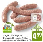Aktuelle Bratwurst Angebote bei E center in Ulm Aktuelles frische grobe Bratwurst Angebot bei E center in Ulm ab 4,99 €
