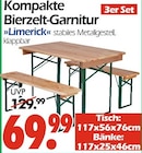 Kompakte Bierzelt-Garnitur Limerick Angebote bei Wreesmann Aurich für 69,99 €