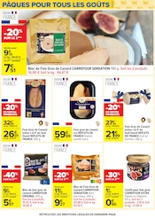 Promos Foie Gras Cru dans le catalogue "PÂQUES POUR TOUS LES GOÛTS" de Carrefour Foie Gras Cru en promo dans le catalogue Carrefour à la page 43