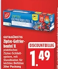 Ziptec-Gefrierbeutel von GUT&GÜNSTIG für 1,49 € bei EDEKA im Angebot Ziptec-Gefrierbeutel von GUT&GÜNSTIG im aktuellen EDEKA Prospekt
