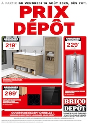 Catalogue Bricolage Brico Dépôt en cours à Maisons-Alfort et alentours, "PRIX DÉPÔT", 1 page, 14/08/2025 - 28/08/2025