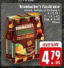 Aktuelles Fassbrause Cola & Orange Angebot bei EDEKA in Bergheim ab 4,79 €