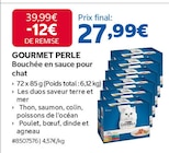 Bouchée en sauce pour chat - GOURMET PERLE en promo chez Costco Bouchée en sauce pour chat - GOURMET PERLE dans le catalogue Costco