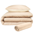 Parure de lit bicolore + drap housse en promo chez Gifi Bastia à 9,99 €