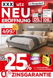 Aktueller XXXLutz Möbelhäuser Prospekt mit Schlafzimmer, "NEUERÖFFNUNG", Seite 1