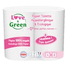Papier hygiénique - LOVE & GREEN - Carrefour Papier hygiénique - LOVE & GREEN à 4,95 € dans le catalogue Carrefour
