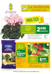 Catalogue Jardineries du terroir à Saint-Cergues, avec 4 pages Prospectus Jardineries du terroir à Saint-Cergues, "Jardineries DU TERROIR", 4 pages, 08/10/2025 - 19/10/2025