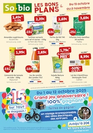 Catalogue Magasins Bio So.bio en cours à Paris et alentours, LES BONS PLANS, 1 page, 13/10/2025 - 02/11/2025