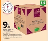 E.Leclerc Plérin - Promo Merlot rouge bio Promo Merlot rouge bio à 9,90 € dans le catalogue E.Leclerc à Plérin