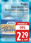 Feine Butter oder Streichzart ungesalzen Angebote von Meggle bei EDEKA Mettmann für 2,29 €