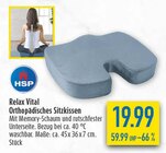 Relax Vital Orthopädisches Sitzkissen Angebote von HSP bei diska Görlitz für 19,99 €