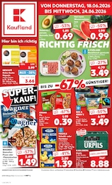 Kaufland Prospekt für Saarlouis mit 56 Seiten Kaufland Prospekt für Saarlouis: "Hier bin ich richtig", 56 Seiten, 18.06.2026 - 24.06.2026