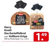 Harry Knolli Das Kartoffelbrot oder Vollkorn Urtyp für 1,49 € bei famila Nordost im Angebot Harry Knolli Das Kartoffelbrot oder Vollkorn Urtyp im aktuellen famila Nordost Prospekt