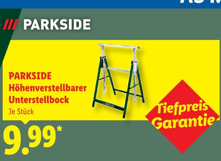 Höhenverstellbarer Unterstellbock