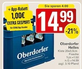 Aktuelle Bier Angebote bei WEZ in Bad Oeynhausen Aktuelles Helles Angebot bei WEZ in Bad Oeynhausen ab 13,99 €