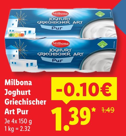 Joghurt Griechischer Art Pur