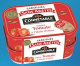 Sardines sans arêtes à l'huile d'olive vierge extra à la sauce tomate - CONNETABLE - Intermarché à Vitrolles Sardines sans arêtes à l'huile d'olive vierge extra à la sauce tomate - CONNETABLE en promo chez Intermarché Vitrolles à 2,19 €