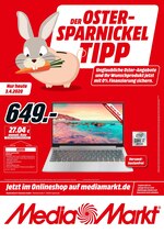 MediaMarkt Prospekt "DER OSTER-SPARNICKEL TIPP", 1 Seiten, für Bielefeld, 03.04.2020 - 04.04.2020 MediaMarkt Prospekt "DER OSTER-SPARNICKEL TIPP", 1 Seiten, für Bielefeld, 03.04.2020 - 04.04.2020