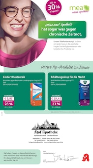 mea - meine apotheke Prospekt Unsere Januar-Angebote mit 4 Seiten