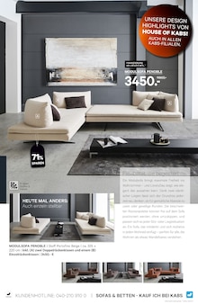 Sofa im Kabs Prospekt "WOHNTRENDS SPECIAL" mit 32 Seiten (Bottrop)