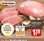 Landbauern Schwein Schnitzel oder Braten Angebote bei REWE Bietigheim-Bissingen für 1,39 €