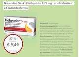 LINDA Premiumapotheke Dessau-Roßlau - Direkt Flurbiprofen 8,75 mg Lutschtabletten Angebot im Prospekt Direkt Flurbiprofen 8,75 mg Lutschtabletten bei LINDA Premiumapotheke im Dessau-Roßlau Prospekt für 9,49 €