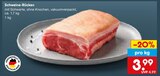 Aktuelle Schweinefleisch Angebote bei Netto Marken-Discount in Fürth Aktuelles Schweine-Rücken Angebot bei Netto Marken-Discount in Fürth ab 3,99 €