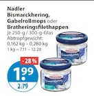 Bismarckhering oder Gabelrollmops oder Bratheringsfilethappen im aktuellen V-Markt Prospekt für 1,99 €