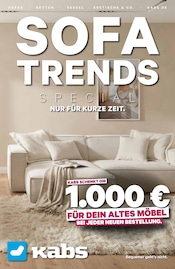 Möbel im Kabs Prospekt in Buxtehude Aktueller Kabs Prospekt mit Möbel, "SOFA TRENDS SPECIAL", Seite 1