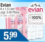 Evian von Evian im aktuellen Getränke City Prospekt für 5,99 €