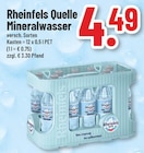 Mineralwasser von Rheinfels Quelle für 4,49 € bei Trinkgut im Angebot Mineralwasser von Rheinfels Quelle im aktuellen Trinkgut Prospekt