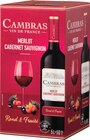 Vin de France Merlot Cabernet Sauvignon Rouge - CAMBRAS - Intermarché Super à Avignon Vin de France Merlot Cabernet Sauvignon Rouge - CAMBRAS en promo chez Intermarché Super Avignon à 9,72 €