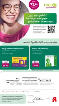 Aktueller mea - meine apotheke Prospekt "Unsere Oktober-Angebote" für Karlstadt Aktueller mea - meine apotheke Prospekt für Karlstadt mit Seiten
