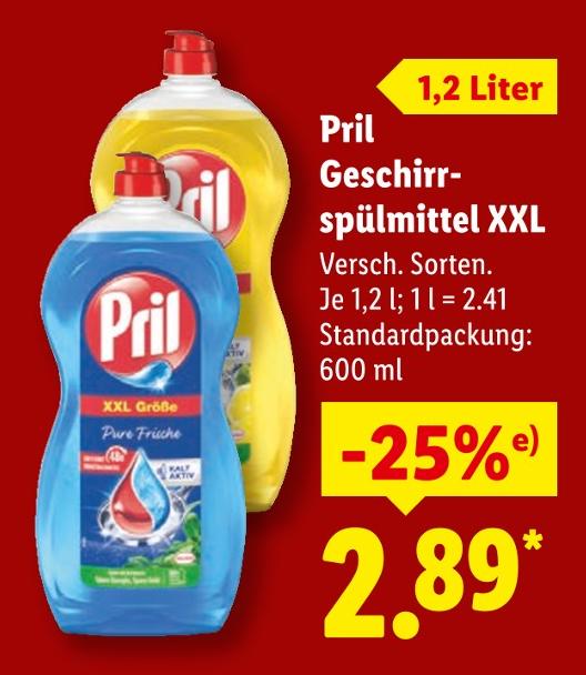 Geschirrspülmittel XXL Gelb