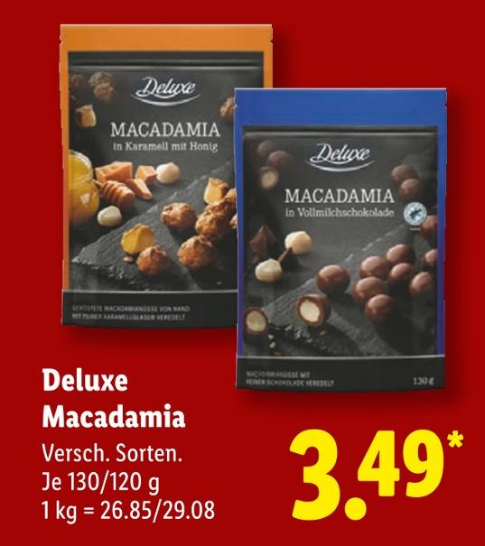 Macadamia in Vollmilchschokolade