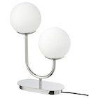 Aktuelles Tischleuchte verchromt/opalweiß Glas Angebot bei IKEA in Nürnberg ab 29,99 €