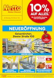 Aktueller Netto Marken-Discount Discounter Prospekt in Gelsenkirchen und Umgebung, "Neueröffnung - 10% auf ALLES" mit 6 Seiten, 16.12.2025 - 20.12.2025