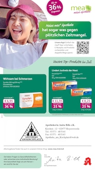 Aktueller mea - meine apotheke Prospekt "Unsere Juli-Angebote" für Hoyerswerda Aktueller mea - meine apotheke Prospekt für Hoyerswerda mit Seiten
